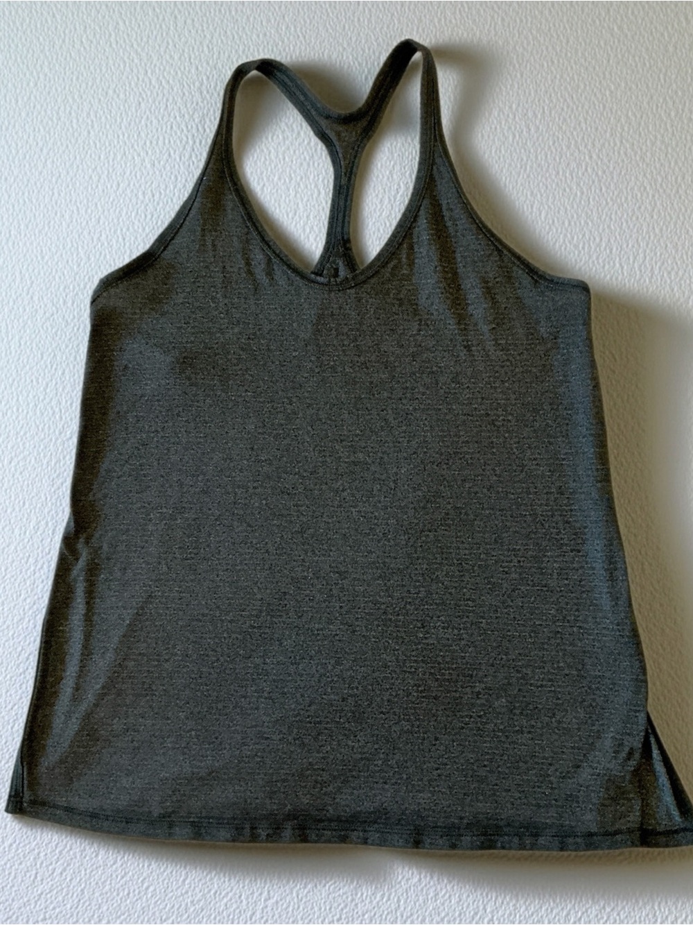 Lululemon Charcoal Heather Racerback Workout Tank Top